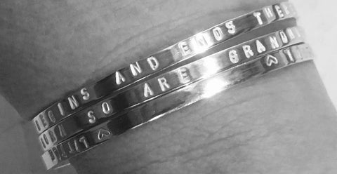 6. Saturday Workshop Personalised Bangle  18th January 2025 10am - 3pm